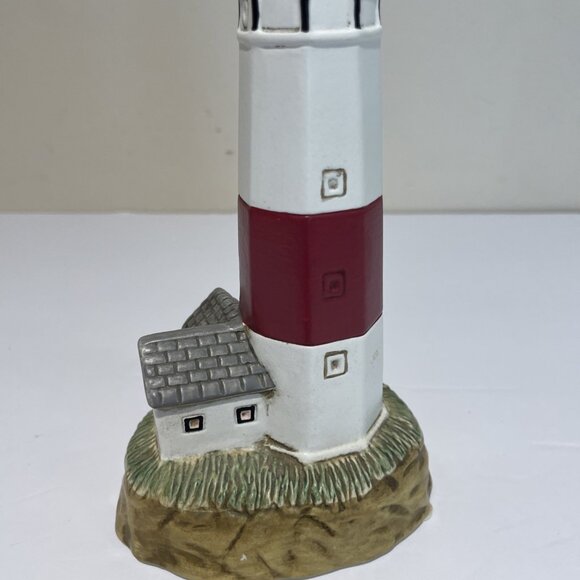 Geo Z Lefton Montauk Lighthouse Figurine Musical Ebb Tide 01425 Vintage 1994 - Picture 5 of 11